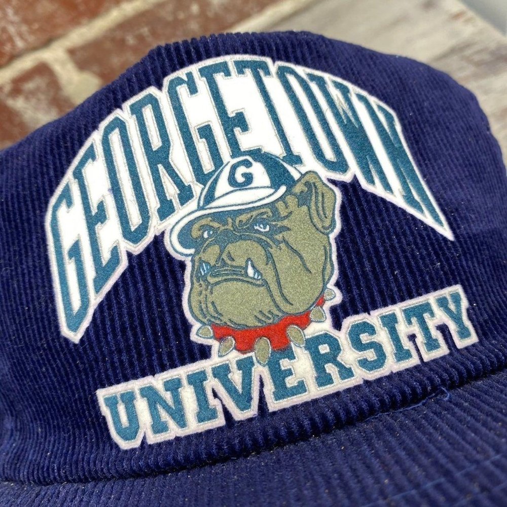 Vintage Georgetown Bulldogs corduroy hat - Picture 3 of 9